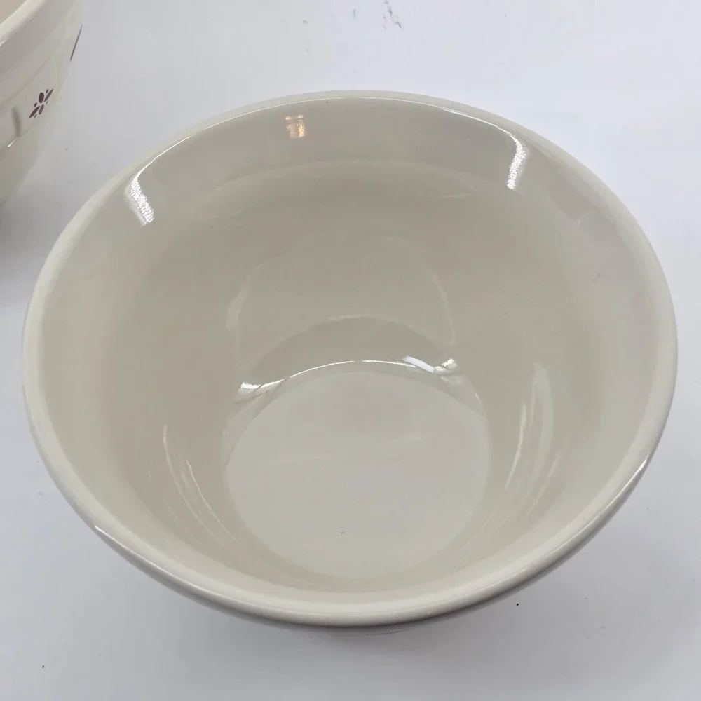 Longaberger 3 Woven Traditions Red Nesting Mixing Bowls 10/8/6.5